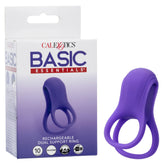 Rechargeable Dual Support Ring for Couples in Purple Design Cockrings